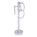 Allied Brass Vanity Top 3 Towel Ring Guest Towel Holder with Dotted Accents 983D-SCH