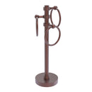 Allied Brass Vanity Top 3 Towel Ring Guest Towel Holder with Groovy Accents 983G-CA