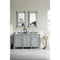 James Martin Brittany 60" Urban Gray Double Vanity with 3 cm Carrara Marble Top 650-V60D-UGR-3CAR