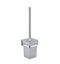 KubeBath Aqua Nuon Toilet Brush with Frosted Glass Cup 9929