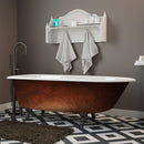 Cambridge Plumbing Cast Iron Clawfoot Bathtub 61"x30" Bronze Finish No Faucet Drillings