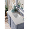 James Martin De Soto 48" Single Vanity Silver Gray with 3 cm Eternal Jasmine Pearl Quartz Top 825-V48-SL-3EJP