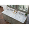 James Martin Metropolitan 60" Silver Oak Double Vanity with 3 cm Carrara Marble Top 850-V60D-SOK-3CAR