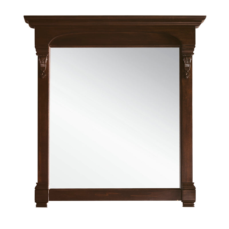 James Martin Brookfield 60" Burnished Mahogany Single Vanity with 3 cm Classic White Quartz Top 147-114-5361-3CLW