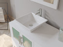 Cambridge Plumbing 71" Solid Wood Vanity Porcelain Counter Top Vessel Sinks CR Faucets