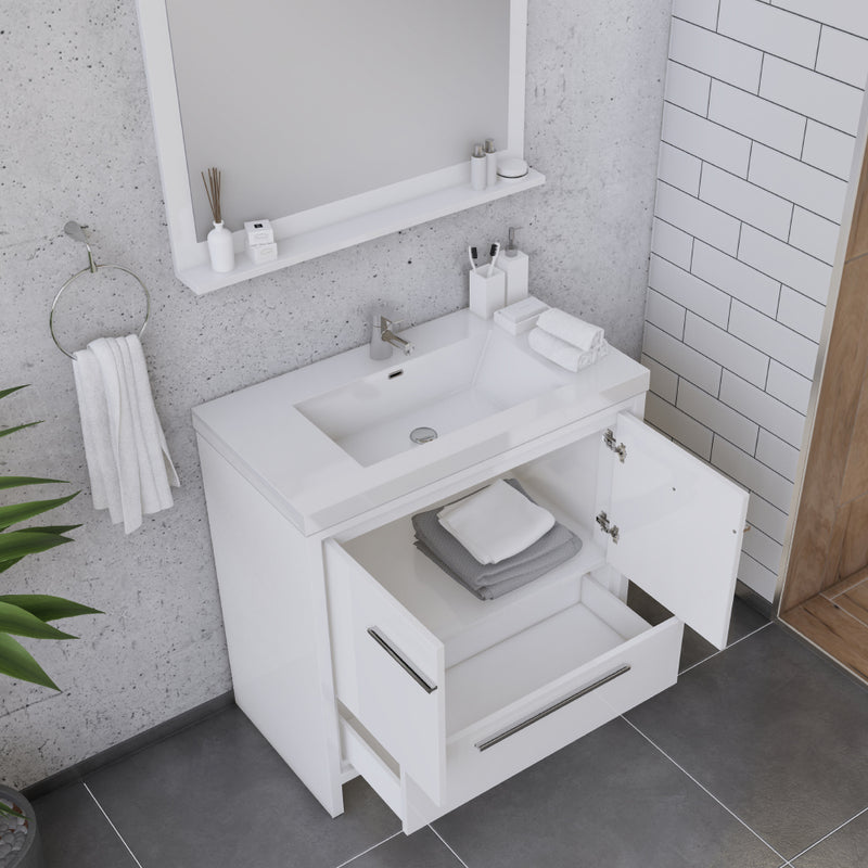 Alya Bath Sortino 36" Modern Bathroom Vanity White AB-MD636-W