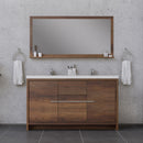 Alya Bath Sortino 60 Double" Modern Bathroom Vanity Rosewood AB-MD660D-RW