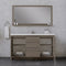 Alya Bath Sortino 60 Single" Modern Bathroom Vanity Gray AB-MD660S-G