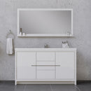 Alya Bath Sortino 60 Single" Modern Bathroom Vanity White AB-MD660S-W