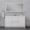 Alya Bath Sortino 60 Single" Modern Bathroom Vanity White AB-MD660S-W