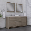 Alya Bath Sortino 72" Modern Bathroom Vanity Gray AB-MD672-G