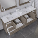 Alya Bath Sortino 84" Modern Bathroom Vanity Gray AB-MD684-G