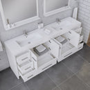 Alya Bath Sortino 84" Modern Bathroom Vanity White AB-MD684-W