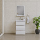 Alya Bath Paterno 24" Modern Freestanding Bathroom Vanity White AB-MOA24-W