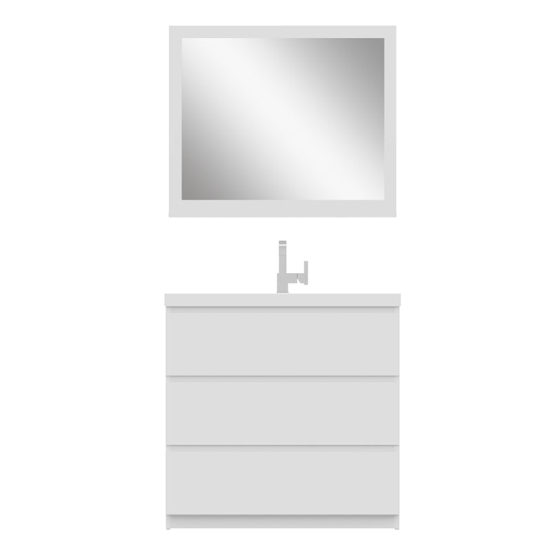 Alya Bath Paterno 36" Modern Freestanding Bathroom Vanity White AB-MOA36-W