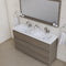 Alya Bath Paterno 60" Double Modern Freestanding Bathroom Vanity Gray AB-MOA60D-G