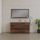 Alya Bath Paterno 60" Single Modern Freestanding Bathroom Vanity Rosewood AB-MOA60S-RW