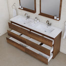 Alya Bath Paterno 72" Modern Freestanding Bathroom Vanity Rosewood AB-MOA72D-RW