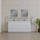 Alya Bath Paterno 72" Modern Freestanding Bathroom Vanity White AB-MOA72D-W