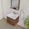 Alya Bath Paterno 24" Modern Wall Mounted Bathroom Vanity Rosewood AB-MOF24-RW