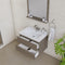 Alya Bath Paterno 30" Modern Wall Mounted Bathroom Vanity Gray AB-MOF30-G