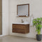 Alya Bath Paterno 36" Modern Wall Mounted Bathroom Vanity Rosewood AB-MOF36-RW