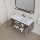 Alya Bath Paterno 48" Modern Wall Mounted Bathroom Vanity Gray AB-MOF48-G