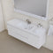 Alya Bath Paterno 60" Single Modern Wall Mounted Bathroom Vanity White AB-MOF60S-W