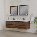 Alya Bath Paterno 72" Modern Wall Mounted Bathroom Vanity Rosewood AB-MOF72D-RW