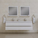 Alya Bath Paterno 72" Modern Wall Mounted Bathroom Vanity White AB-MOF72D-W