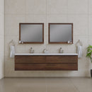 Alya Bath Paterno 84" Modern Wall Mounted Bathroom Vanity Rosewood AB-MOF84D-RW