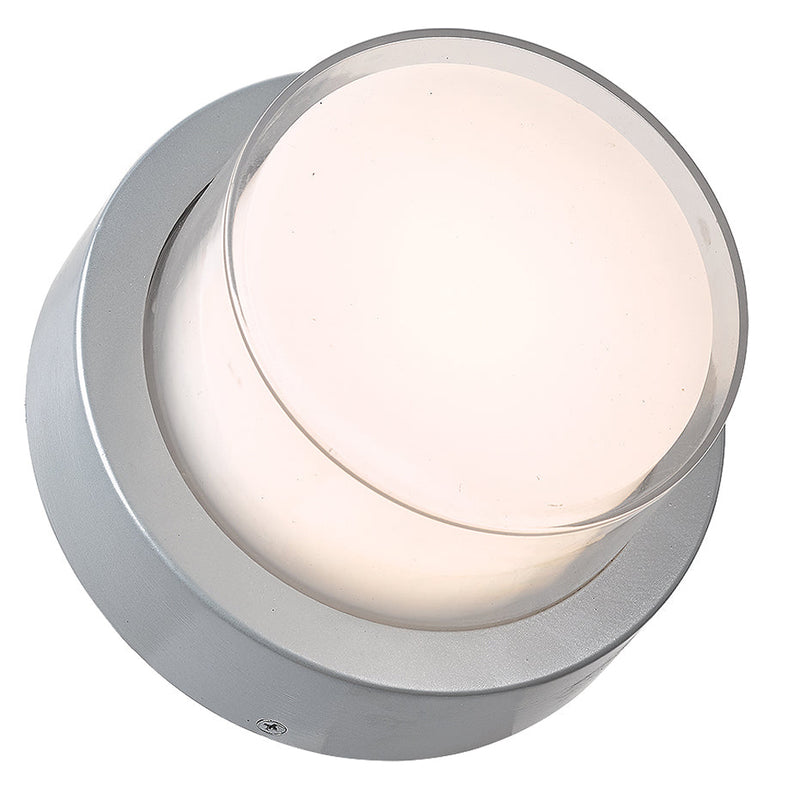 Abra Lighting Round Outdoor Wall Sconce 50022ODW-SL