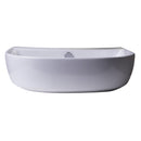 ALFI 20" White D-Bowl Porcelain Wall Mounted Bath Sink AB110