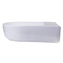 ALFI 20" White D-Bowl Porcelain Wall Mounted Bath Sink AB110