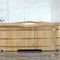 ALFI 61" Free Standing Wooden Bathtub with Cushion Headrest AB1163