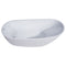 ALFI 68" White Oval Acrylic Free Standing Soaking Bathtub AB8826