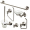 ALFI Brushed Nickel 6 Piece Matching Bathroom Accessory Set AB9521-BN