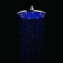 ALFI Brushed Nickel 8" Round Multi Color LED Rain Shower Head LED8R-BN