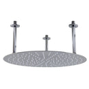 ALFI 20" Round Brushed Solid Stainless Steel Ultra Thin Rain Shower Head RAIN20R-BSS