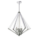 Dainolite 8 Light Chandelier Polished Chrome With Acrylic Arms ALT-278C-PC