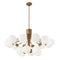 Dainolite 18 Light Chandelier Agb Finish with Opal Glass AMA-3618C-AGB
