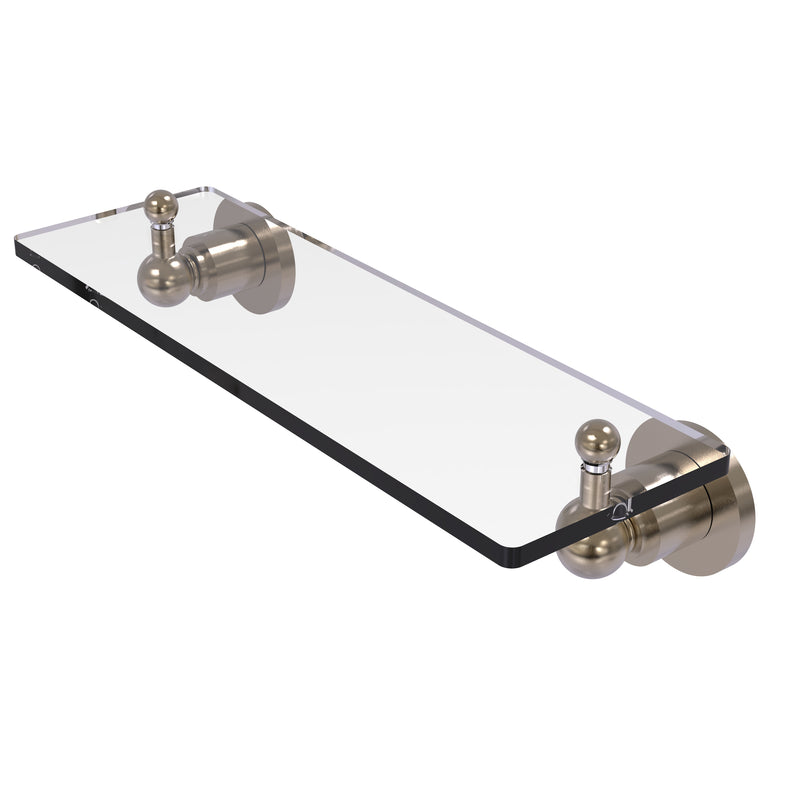 Allied Brass Astor Place 16 inch Glass Vanity Shelf with Beveled Edges AP-1-16-PEW