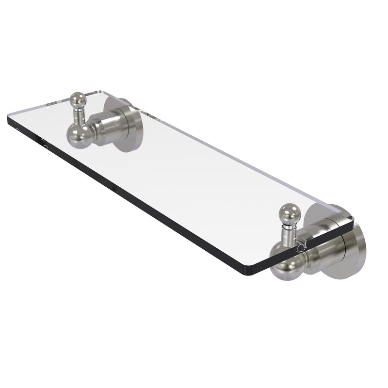 Allied Brass Astor Place 16 inch Glass Vanity Shelf with Beveled Edges AP-1-16-SN