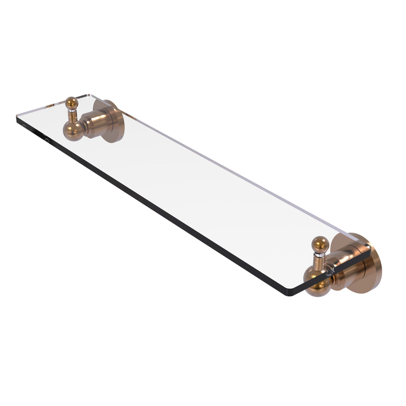 Allied Brass Astor Place 22 inch Glass Vanity Shelf with Beveled Edges AP-1-22-BBR