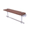Allied Brass Astor Place Collection 16 Inch Solid IPE Ironwood Shelf with Integrated Towel Bar AP-1TB-16-IRW-SCH