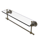 Allied Brass Astor Place 22 Inch Glass Vanity Shelf with Integrated Towel Bar AP-1TB-22-ABR