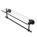 Allied Brass Astor Place 22 Inch Glass Vanity Shelf with Integrated Towel Bar AP-1TB-22-ABZ