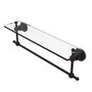 Allied Brass Astor Place 22 Inch Glass Vanity Shelf with Integrated Towel Bar AP-1TB-22-ORB