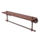 Allied Brass Astor Place Collection 22 Inch Solid IPE Ironwood Shelf with Integrated Towel Bar AP-1TB-22-IRW-CA