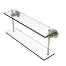 Allied Brass Astor Place Collection 22 Inch Two Tiered Glass Shelf AP-2-22-PNI